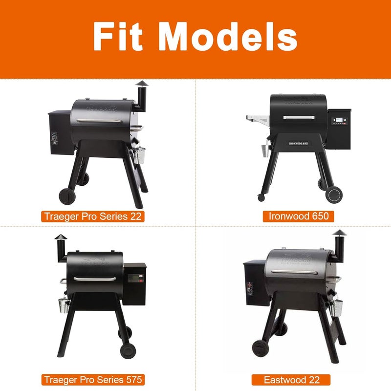 DELSbbq Adjustable Grill Storage Shelf for Traeger Pro 22 and 575 Series Pellet grills, Bottom Shelf Grill Accessories for Traeger Pellet Grills - Image 4